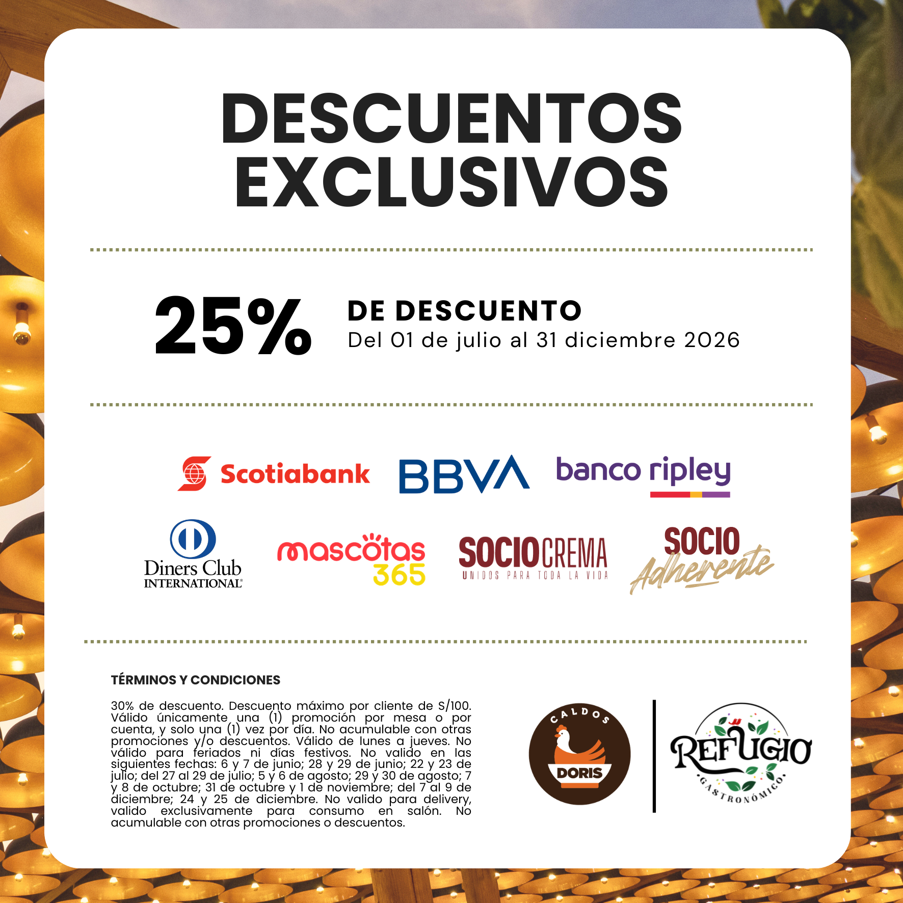 Descuentos exclusivos de Caldos Doris