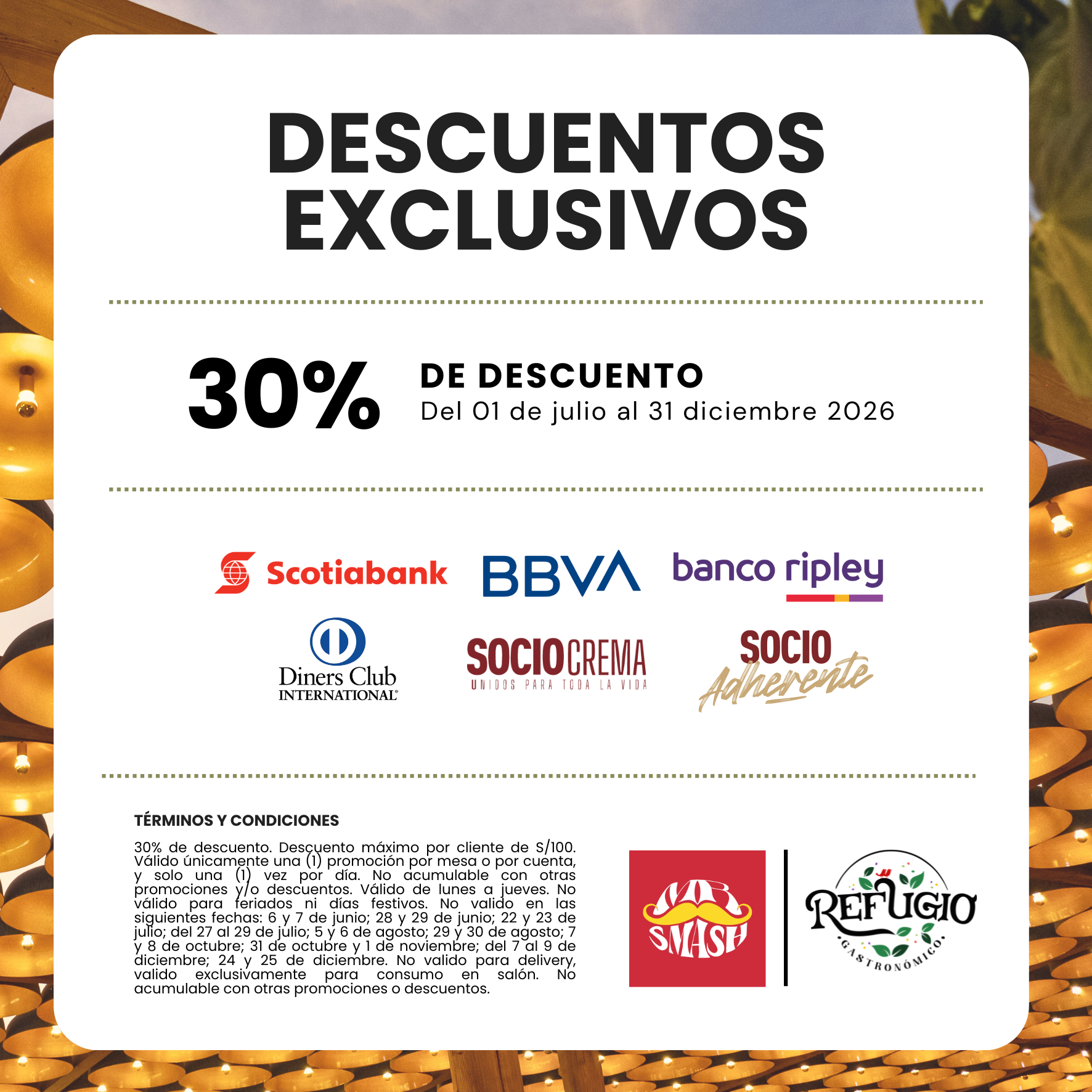 Descuentos exclusivos de Mr. Smash