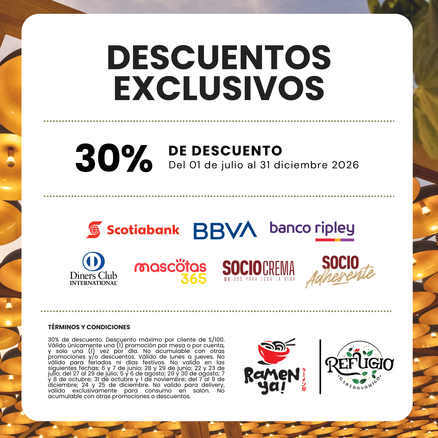 Descuentos exclusivos de Ramen Ya!